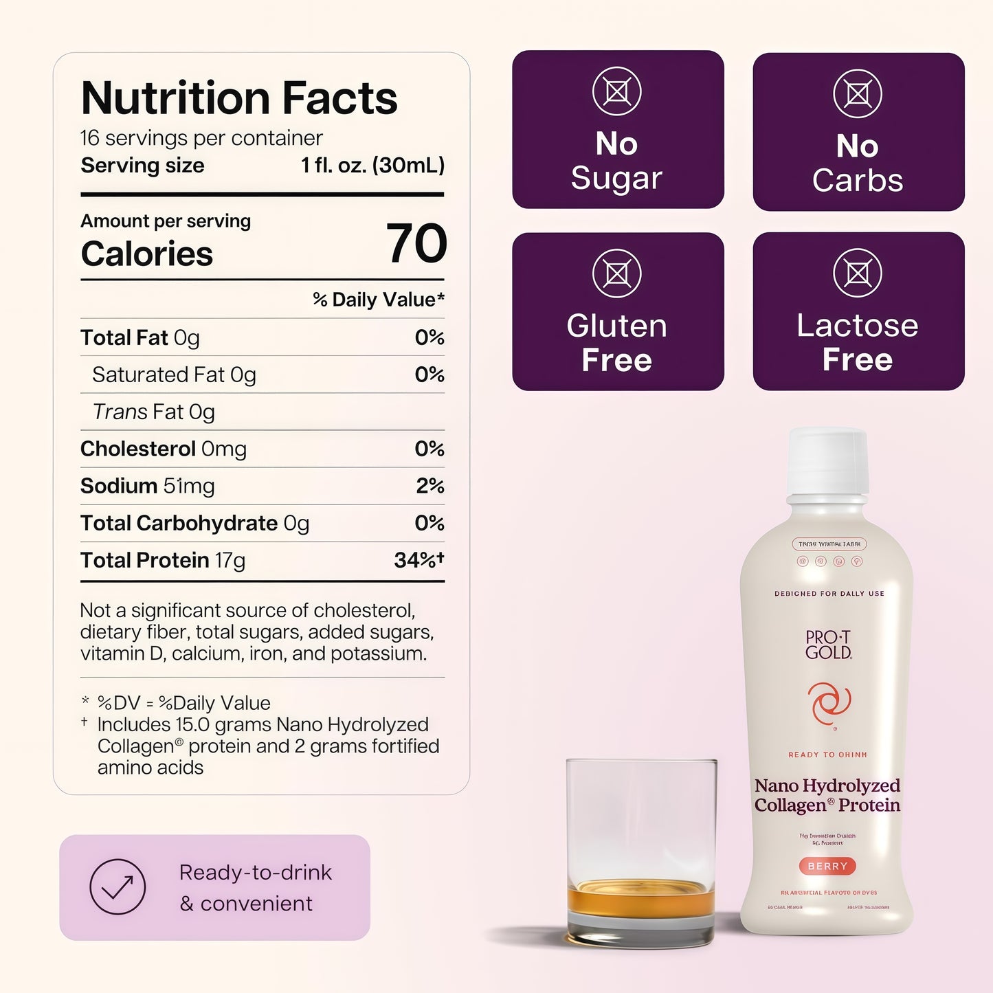 ProT Gold Liquid Collagen Protein